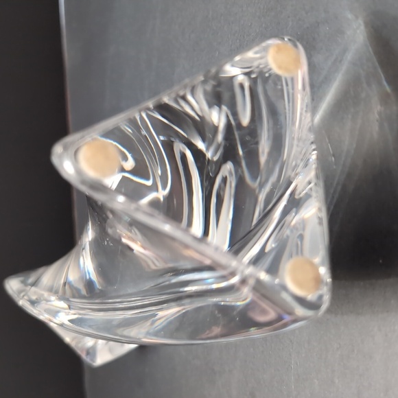 VTG Kosta Boda Tall Crystal Candle Holder, Signed. - Picture 6 of 10